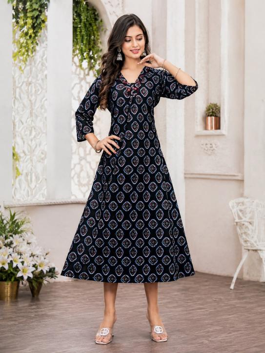 Hiaara scarlet vol-1 flair style kurtis wholesale